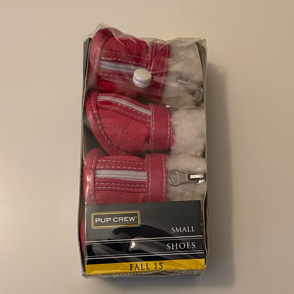 Pup Crew Dog Shoes Small Pink
